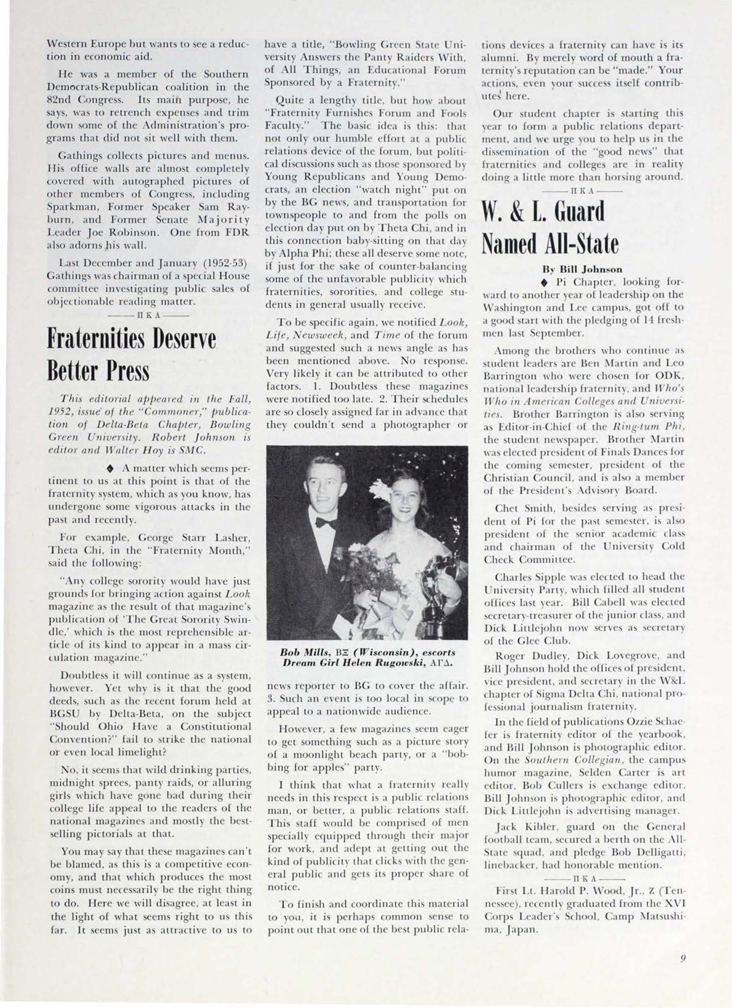 W. & L. Guard Named All-State